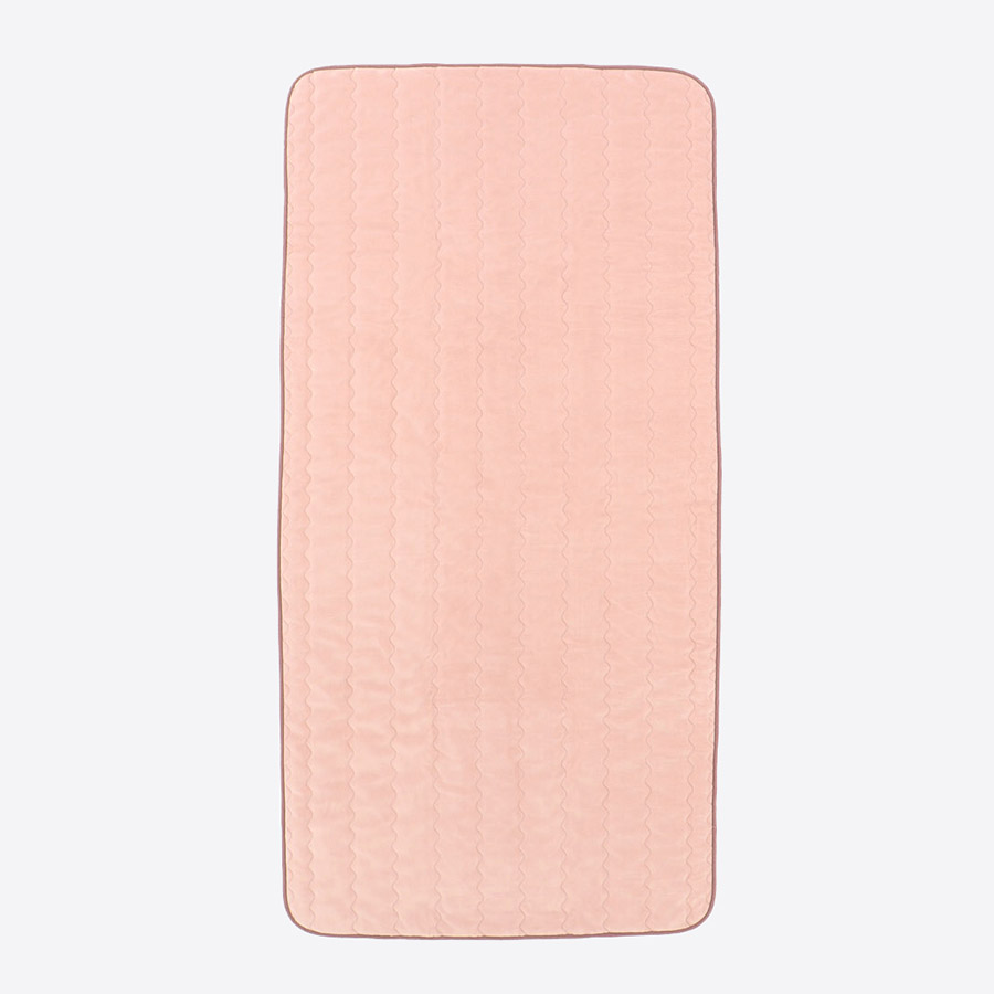 〈ニッケ毛布〉マイクロマティーク（Ｒ）マイヤー敷きパッド　ピンク