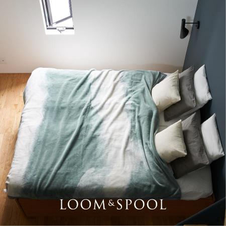 ＜LOOM&SPOOL＞Flood of Light 綿毛布ダブル