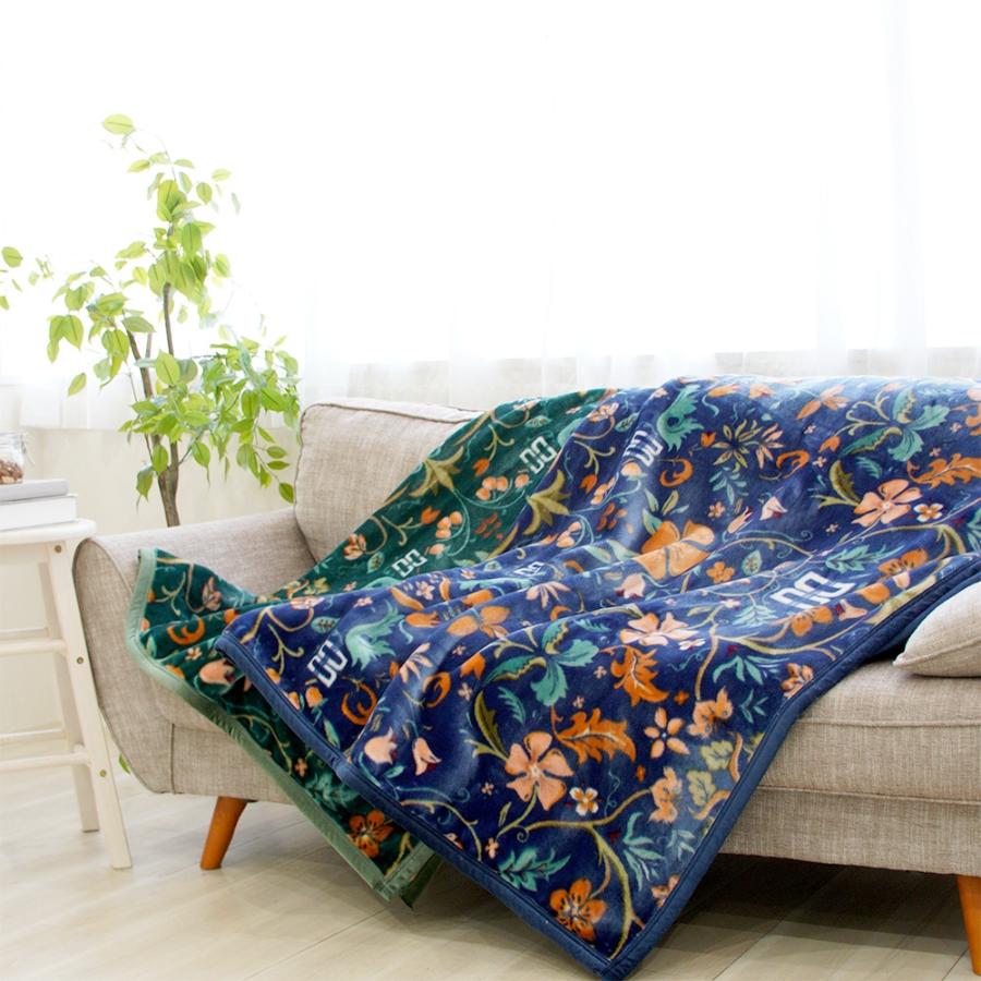 <DAKS/ダックス>ウットダック アクリルマイヤー毛布 ブルー