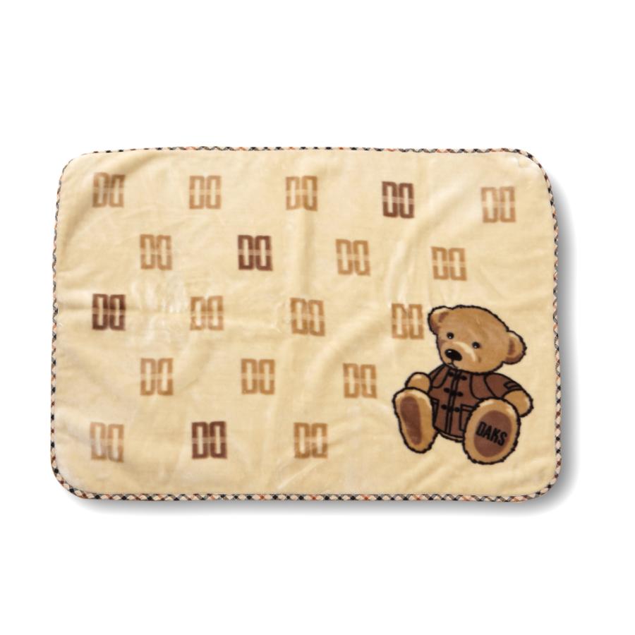 <DAKS/ダックス>Bear アクリルひざ掛け ベージュ