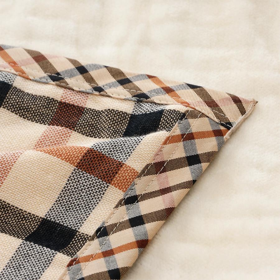 <DAKS/ダックス>ハウスチェック リバーシブル綿毛布 (化粧箱入り)ベージュ