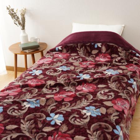 ＜Ｄear Japan/ディアジャパン＞ニューカラーばら　アクリル2枚合わせマイヤー毛布　ピンク