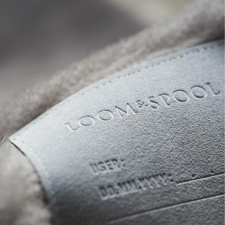 <LOOM&SPOOL>SERENE-5 ウールニューマイヤー毛布 シングル グレー