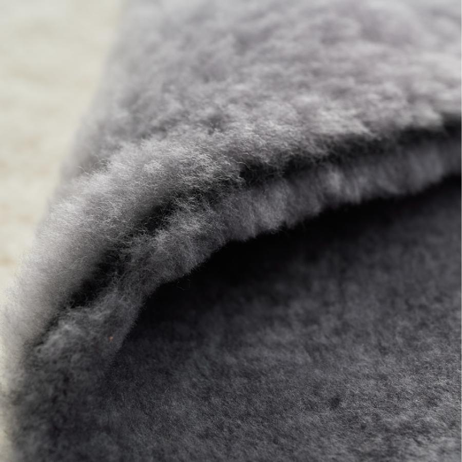 <LOOM&SPOOL>SERENE-5 ウールニューマイヤー毛布 ハーフ グレー