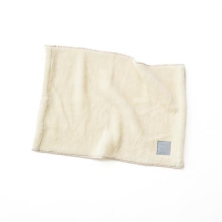 ＜LOOM&SPOOL＞SERENE-5 ウールニューマイヤー毛布 ブランケット　アイボリー