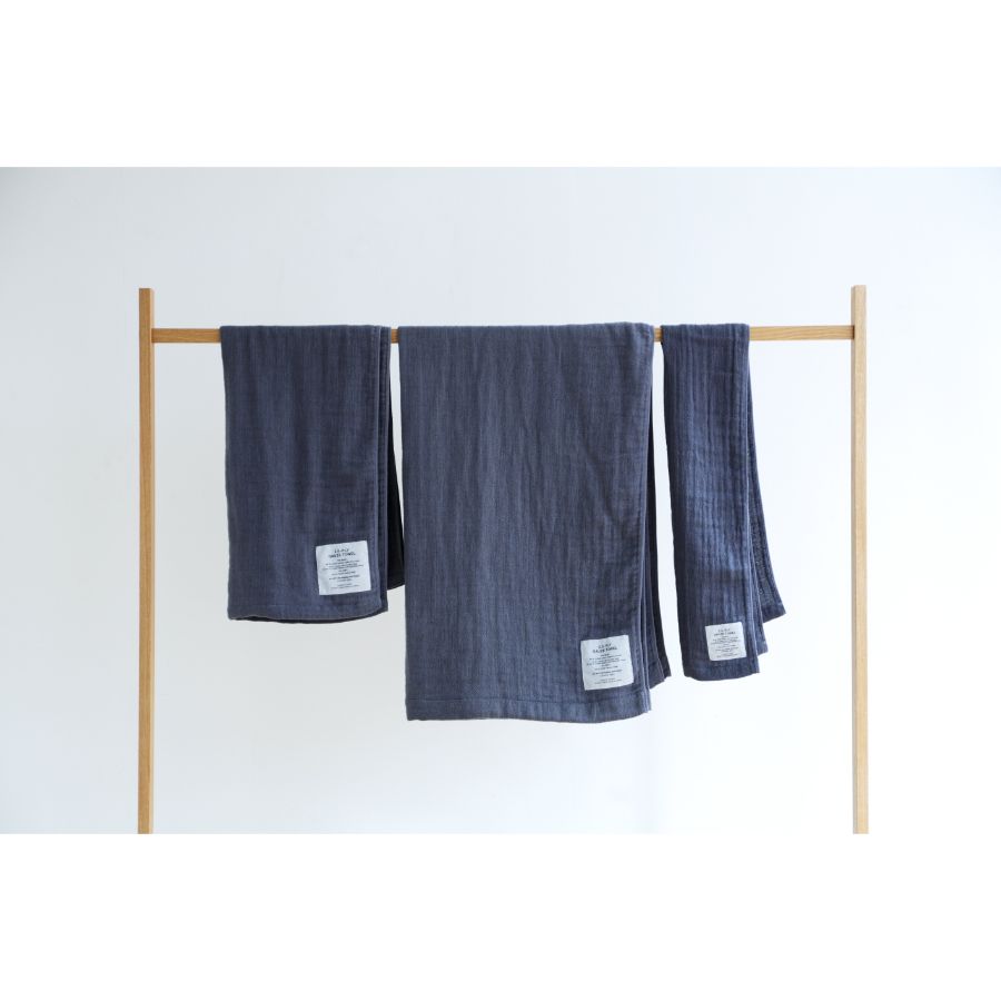 ＜SHINTO TOWEL＞2.5-PLY GAUZE   バスタオル / M   Mix Charcoal　2枚セット MST0012