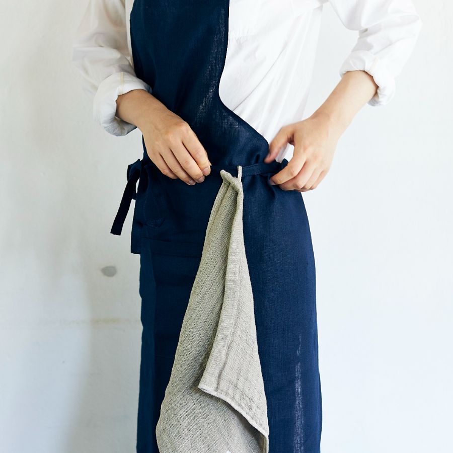 ＜SHINTO TOWEL＞2.5-PLY GAUZEハンドタオル4枚（Navy・Charcoal・Beige・ White）MST0019