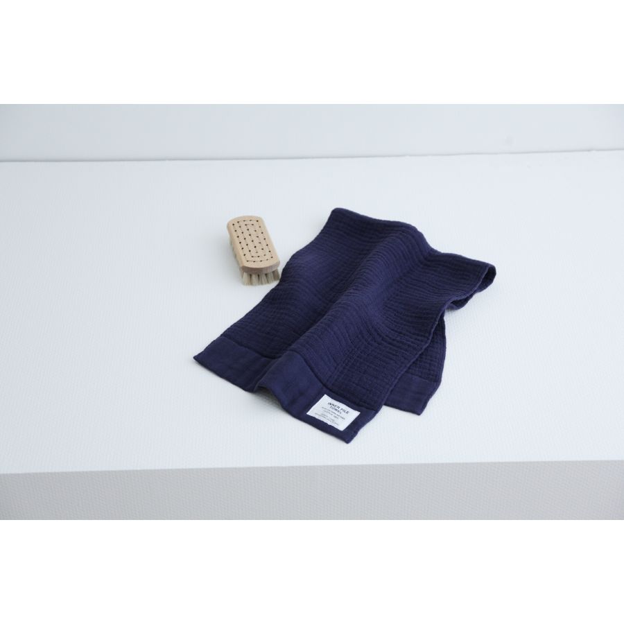 ＜SHINTO TOWEL＞INNER PILE　バスタオル・フェイスタオル　各2枚セット　Navy MST0029