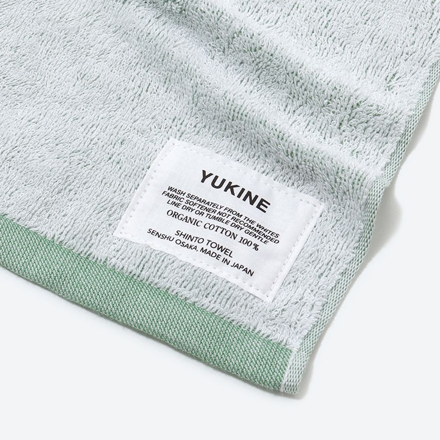 ＜SHINTO TOWEL＞YUKINE   バスマット・フェイスタオル   midori　セット MST0041