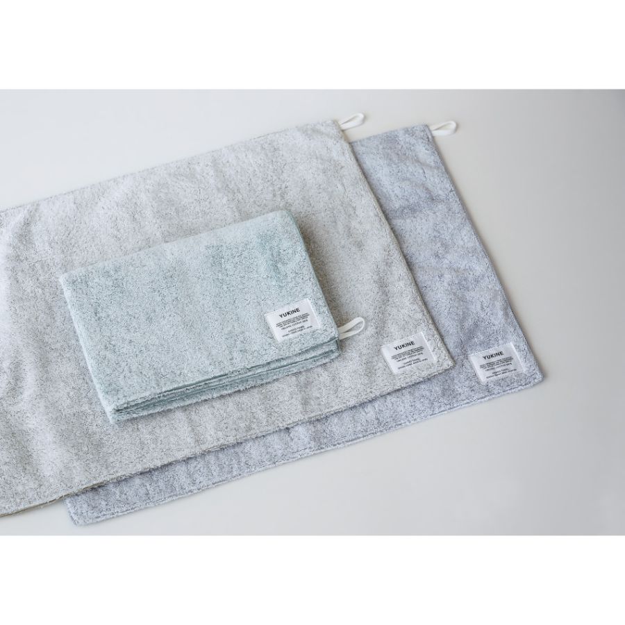 ＜SHINTO TOWEL＞YUKINE   バスマット・フェイスタオル   midori　セット MST0041