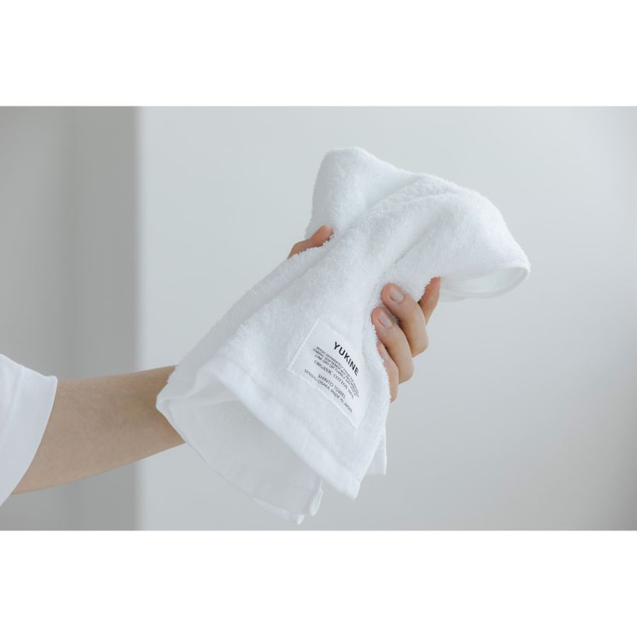 ＜SHINTO TOWEL＞YUKINE   バスマット・フェイスタオル　shiro　セット MST0045