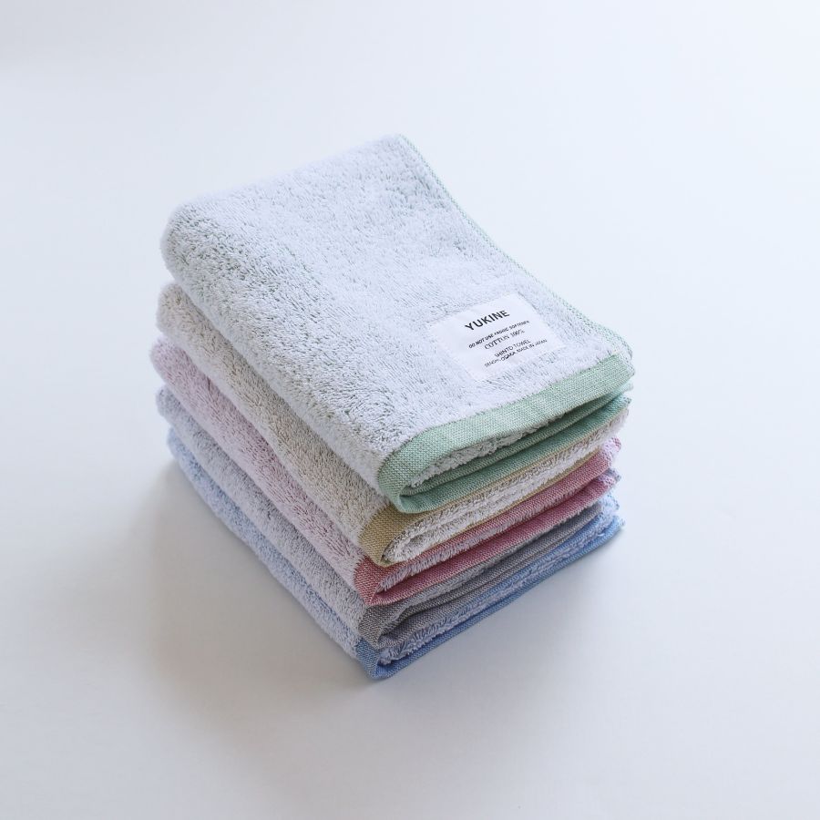 ＜SHINTO TOWEL＞YUKINE   フェイスタオル   midori　3枚セット MST0047