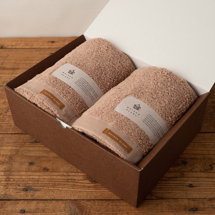 ＜Shinko Towel＞MAISON BLANC　バスタオル2枚（全５色）