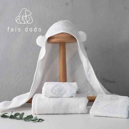 ＜Shinko Towel＞fais dodo　ベイビーローブ１枚・フェイスタオル１枚・ミニタオル２枚（全４色）