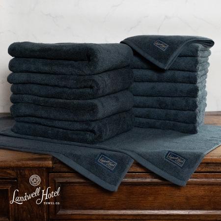 ＜Shinko Towel＞Landwell Hotel　バスタオル４枚・フェイスタオル８枚・バスマット２枚（全４色）