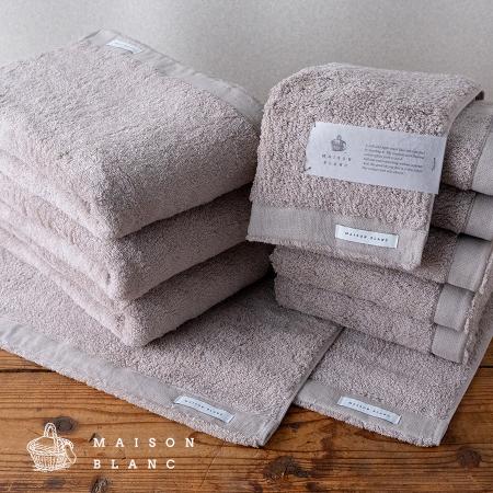 ＜Shinko Towel＞MAISON BLANC　バスタオル３枚・フェイスタオル６枚・バスマット２枚（全５色）