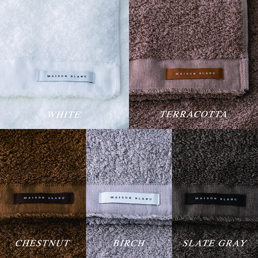 ＜Shinko Towel＞MAISON BLANC　バスタオル３枚・フェイスタオル６枚・バスマット２枚（全５色）