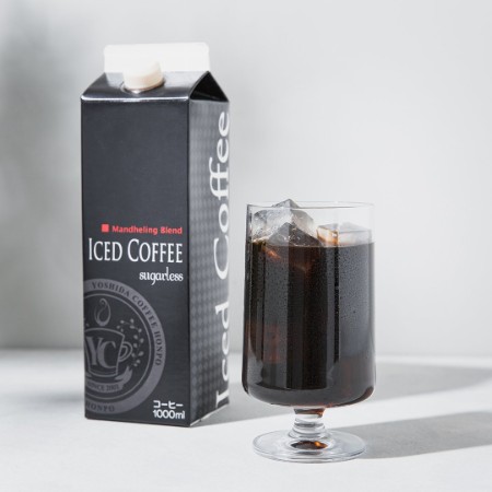 ＜吉田珈琲本舗＞こだわりのオリジナルアイスコーヒー1000ml（無糖）×6本入り MYC0022