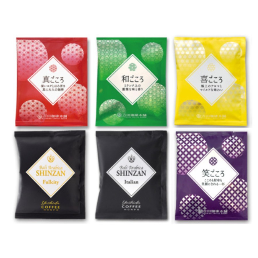 ＜吉田珈琲本舗＞本格ドリップコーヒー 6種 60袋 工場直送 本格 飲み比べセット MYC0006