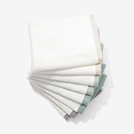 ＜水とともに生きる泉州タオル＞ジブンタオル　スモールバスタオル/SBE、MGR、FGR、Sグレー各２枚（035_8011）MIFN-K011