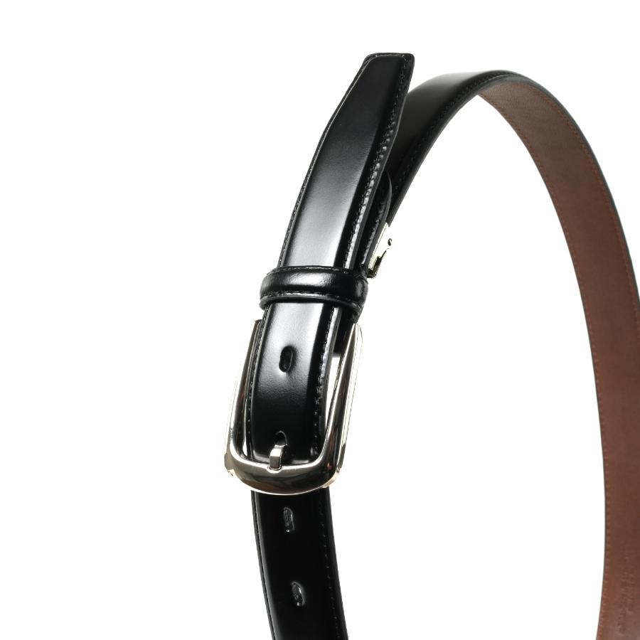 <THE WARMTHCRAFTS-MANUFACTURE>CORDOVAN BELT/ コードバン ベルト フリーサイズ・ブラック