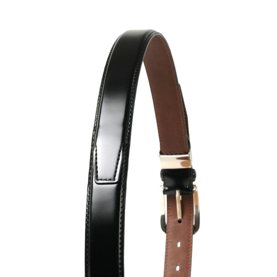 <THE WARMTHCRAFTS-MANUFACTURE>CORDOVAN BELT/ コードバン ベルト フリーサイズ・ブラック
