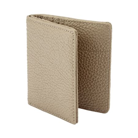 <マスミ鞄嚢>豊岡財布 2つ折りカード財布 ドイツシュリンク (ライトグレー)