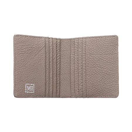 <マスミ鞄嚢>豊岡財布 2つ折りカード財布 ドイツシュリンク (ライトグレー)