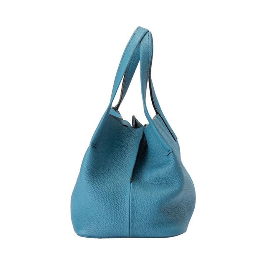 ＜マスミ鞄嚢＞豊岡鞄　ショッピングトートM　牛革　日本製 （ジーンブルー）