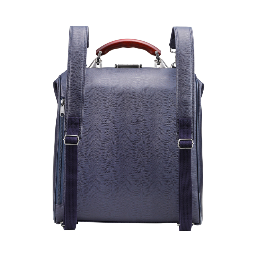 ＜YOUTA＞豊岡鞄　YOUTA LIZARD ３WAY 縦ダレス（YK-3M）（ネイビー）