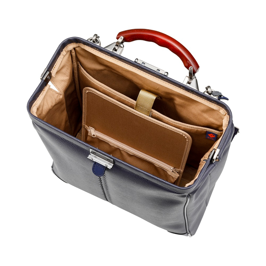 ＜YOUTA＞豊岡鞄　YOUTA LIZARD3WAY縦ダレスL（YK3）（ネイビー）