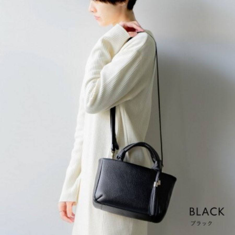 ＜Atelier nuu＞豊岡鞄loop ミニボストンNU04-116（ブラック）