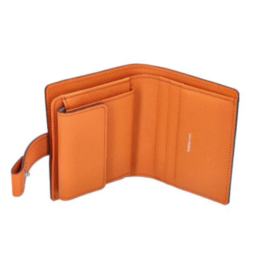 atelier nuu 2つ折りwallet ネイビー×オレンジ
