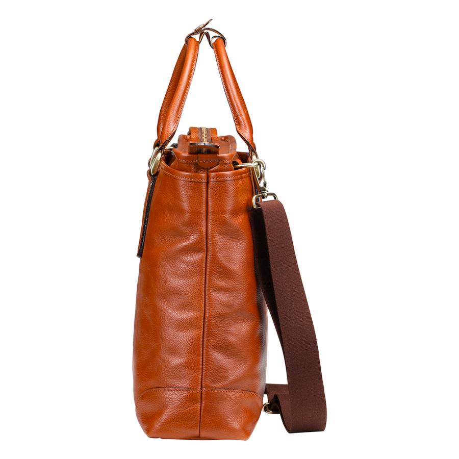 ＜ORIGINAL BASIC＞豊岡鞄　皮革横型手提げ（ブラウン）818104