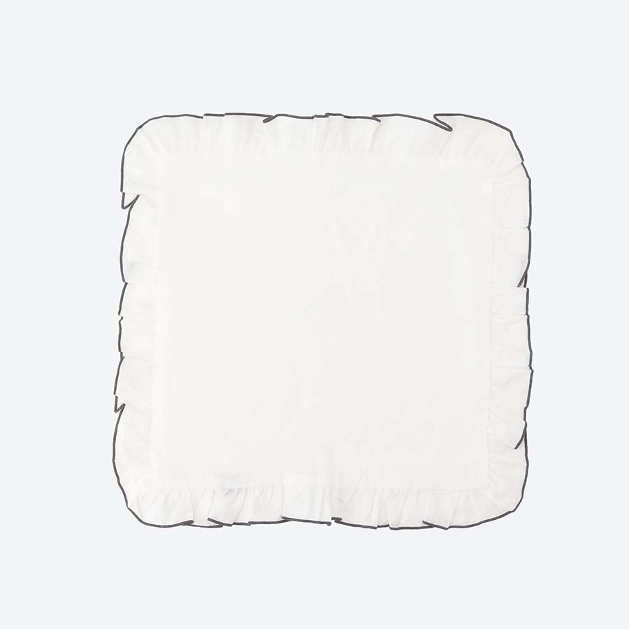【Sarah Grace】フレンチリネンナプキンフリル（ホワイト ） 40cm×40cm 2枚セット