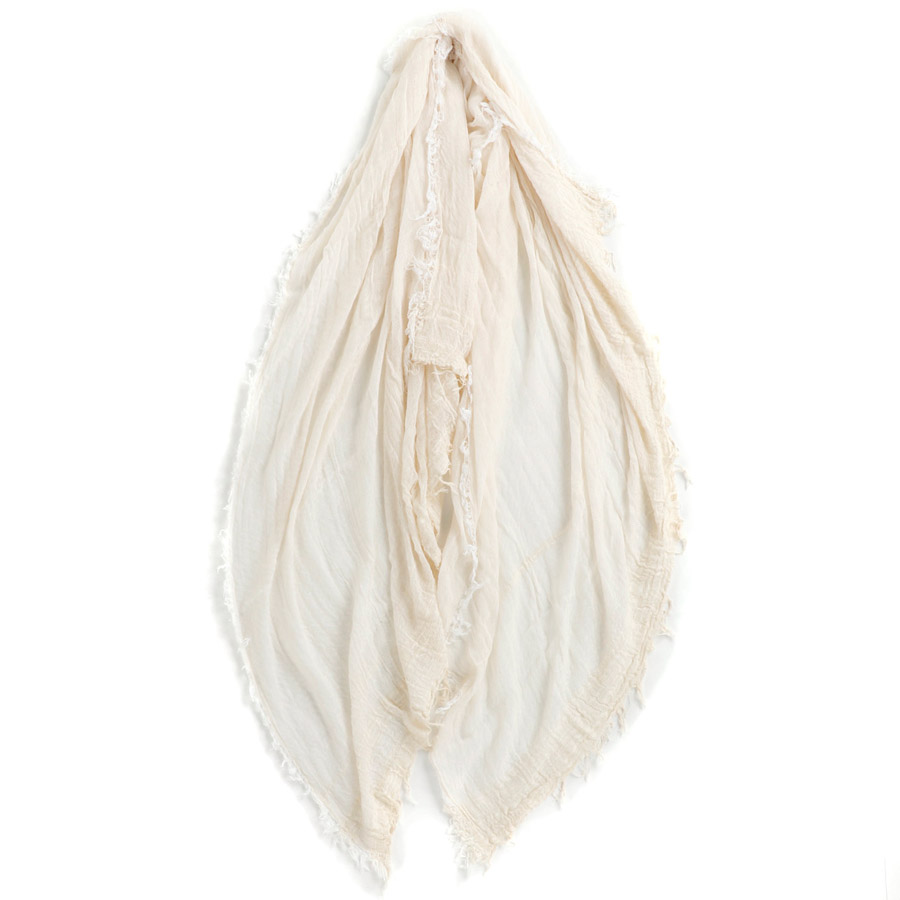 〈tamaki niime〉basic shawl ホワイト