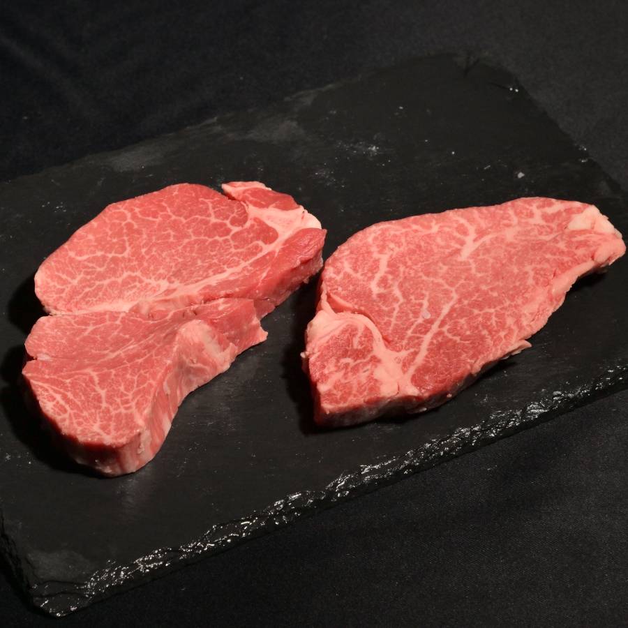 ＜帝神志方ミート＞A5ランク「神戸牛」ステーキ用3種セット（サーロイン・もも・フィレ）各2枚（計620g）