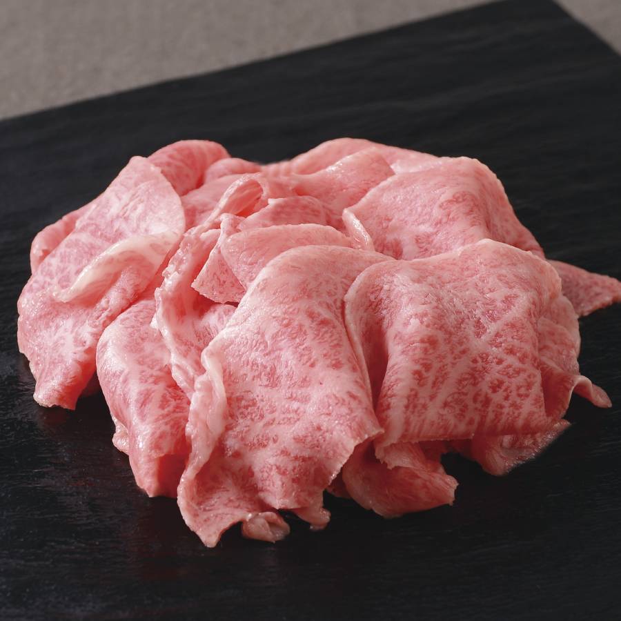 ＜帝神志方ミート＞A5ランク「神戸牛」すき焼き用3種セット（もも・かた・リブロース）各200g（計600g）
