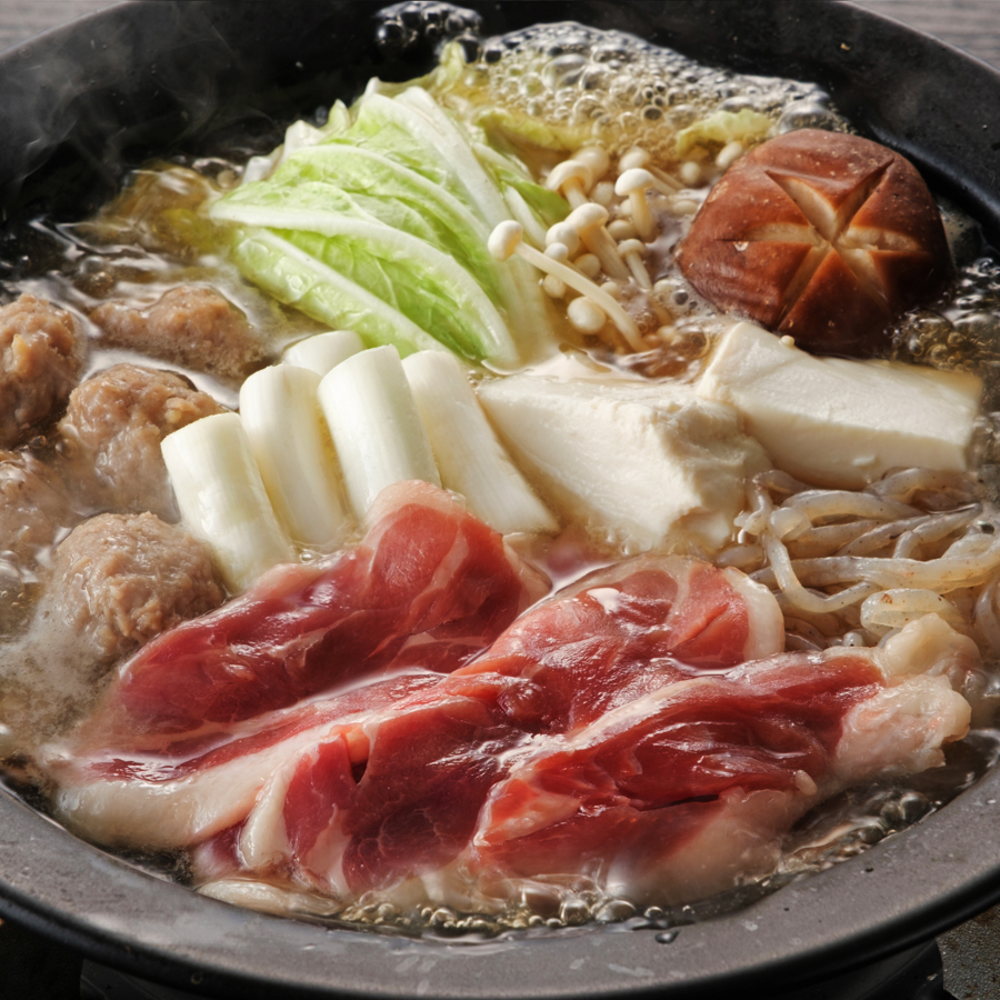 ＜アイガモの谷口＞「但馬鴨鍋」うどん付4～5人前