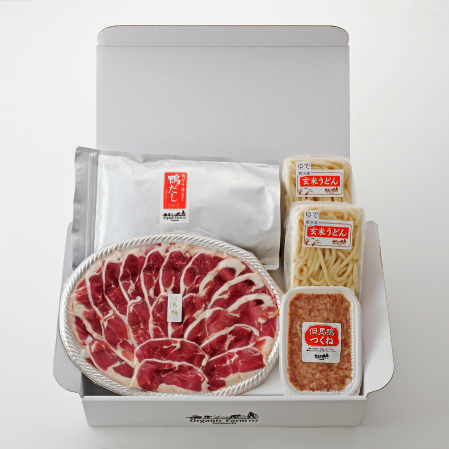 ＜アイガモの谷口＞「但馬鴨鍋」うどん付4～5人前