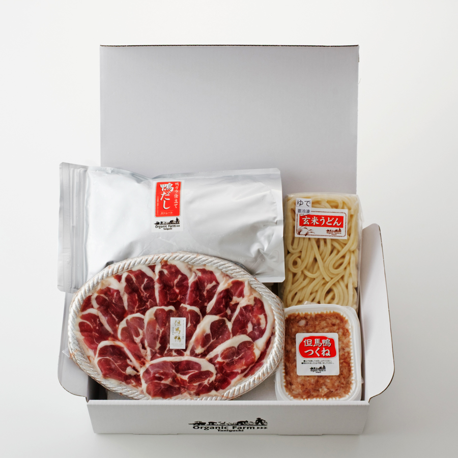 ＜アイガモの谷口＞「但馬鴨鍋」うどん付3～4人前