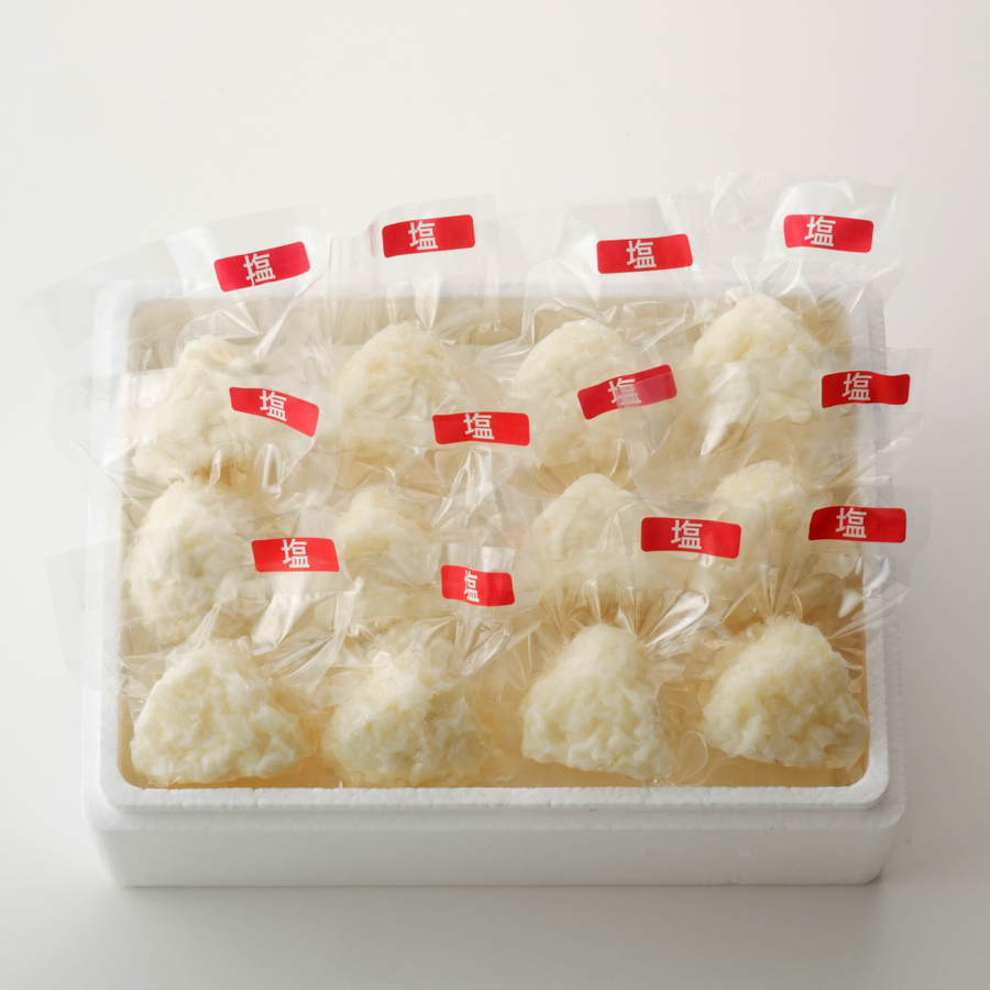 ＜アイガモの谷口＞”農薬不使用栽培米”「塩おむすび」12個【6ヵ月定期便】