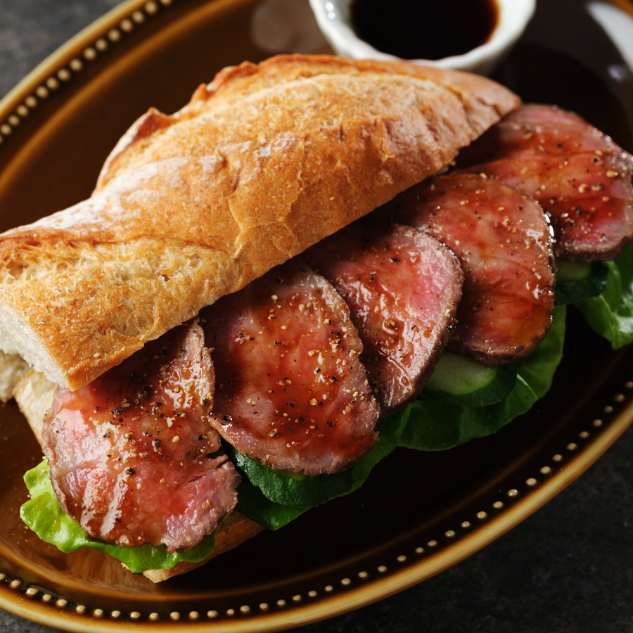 「黒毛和牛」A5ランクローストビーフ100g×4【12ヵ月定期便】