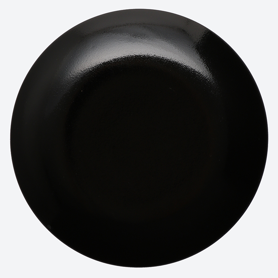 <塗り工房ふじい>フラットプレートS・メタル金箔ブラック