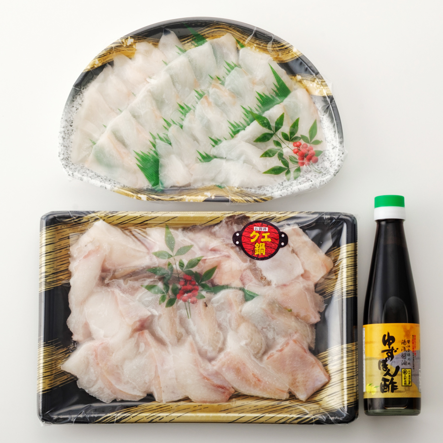 ＜福井鮮魚＞天然くえ「鍋＆刺身」2～3人前