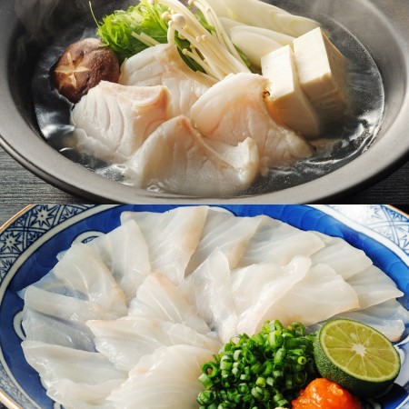 ＜福井鮮魚＞天然くえ「鍋＆刺身」2～3人前
