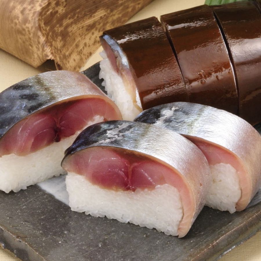 ＜笹一＞棒鯖寿司　&　あせ葉寿司（鯛4個・鮭3個）セット