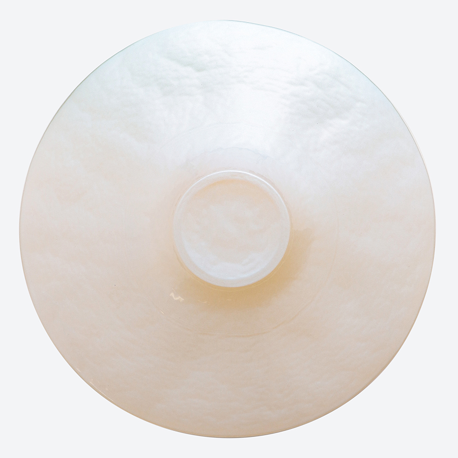 <塗り工房ふじい>ディスコプレート・ファータブルー