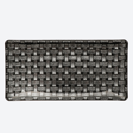 ＜塗り工房ふじい＞ブレードレクタングルプレート280・メタルブラック