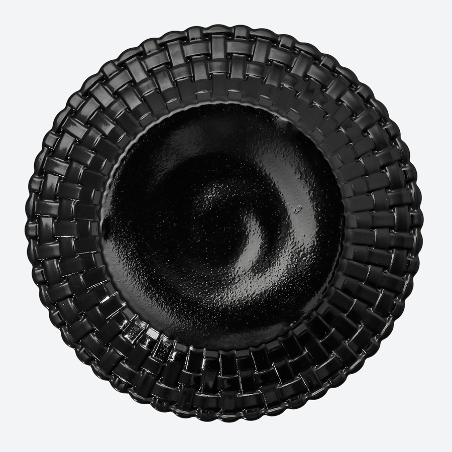 ＜塗り工房ふじい＞ブレードプレート230・溜塗赤溜